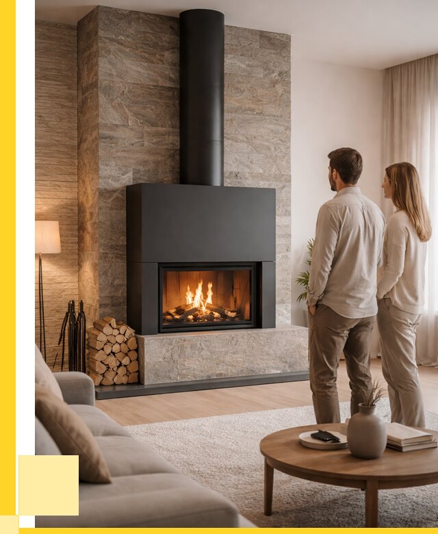 Закрытые камины под ключ в Азове от 123228 р., ЭриданАзв