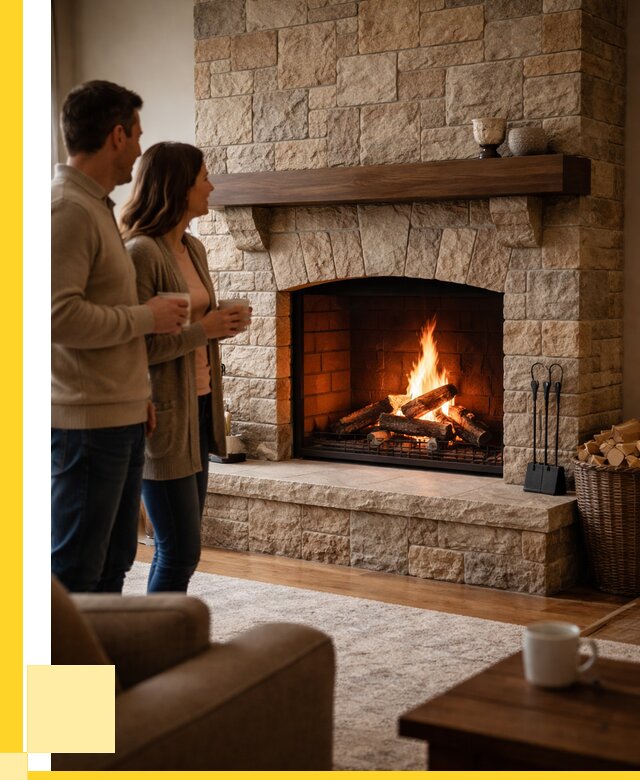 Каменные камины на заказ в Азове от 184842 р. | ЭриданАзв