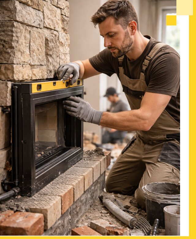 Дровяные камины под ключ в Азове: монтаж, обустройство