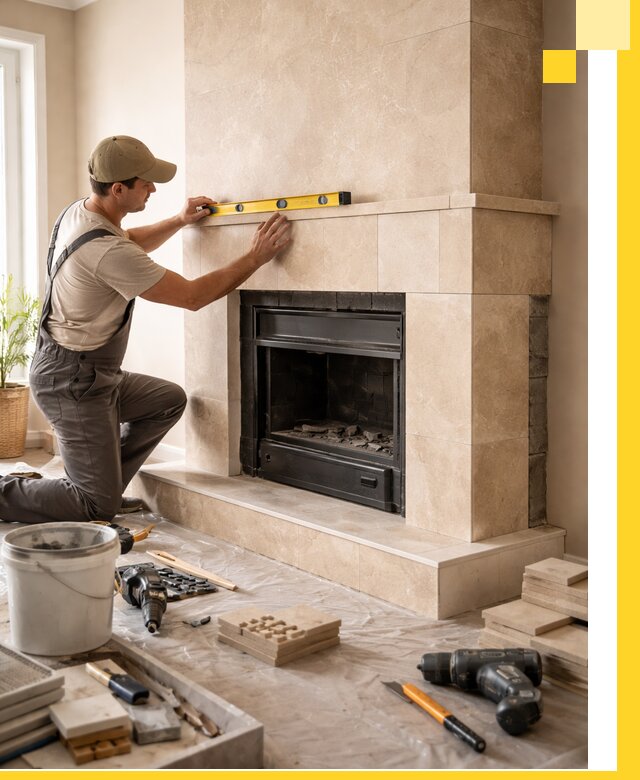 Установка и монтаж каминов в частном доме под ключ в Азове