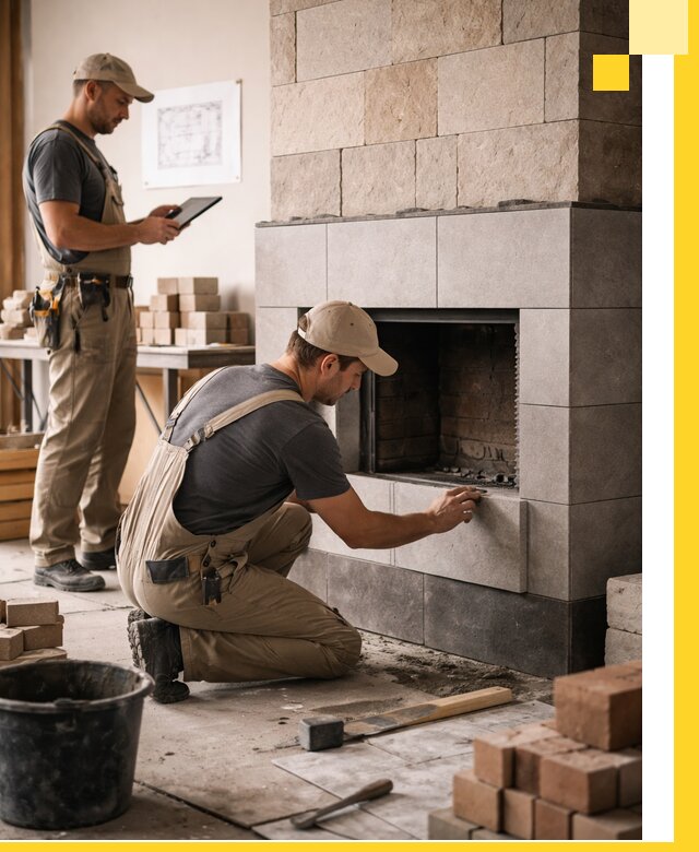 Индивидуальные проекты каминов и каминных систем в Азове