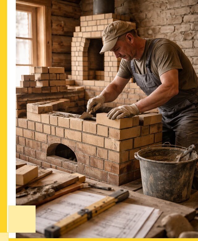 Кладка печей из кирпича в Азове цены от 30807 р. - ЭриданАзв