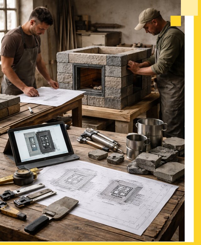 Разработка проектов печей с согласованием и монтажом в Азове