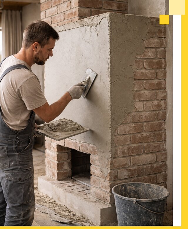 Отделка печей и облицовка каминов в Азове под ключ