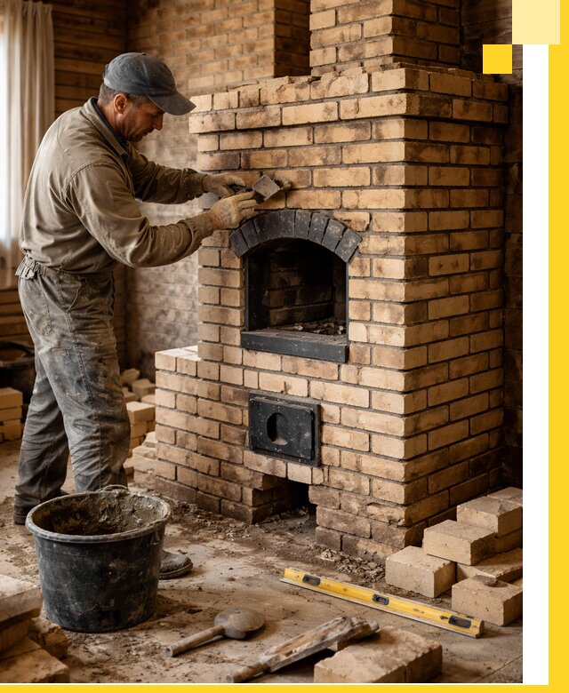Кирпичные печи под ключ в Азове: проектирование и кладка