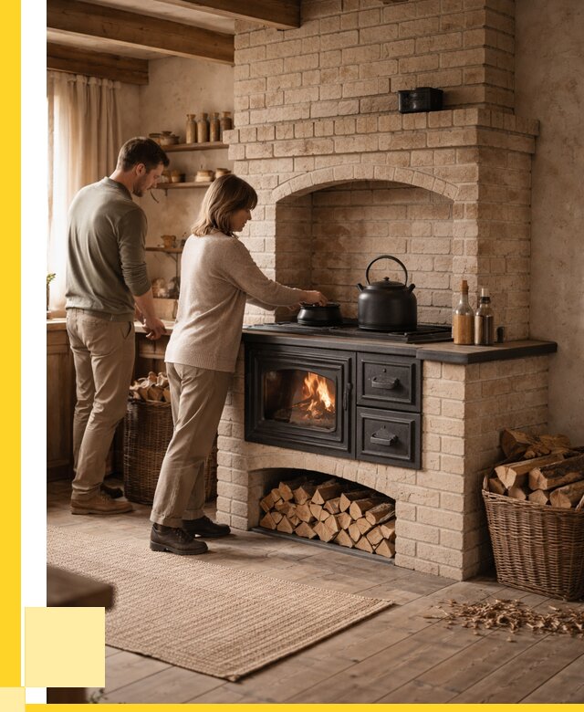 Печи с плитой в Азове от 46211 р. | ЭриданАзв — кирпичная печь