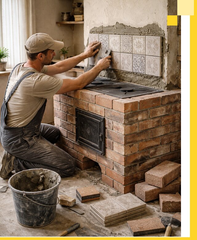 Печи с плитой на заказ монтаж гарантия и сервис в Азове