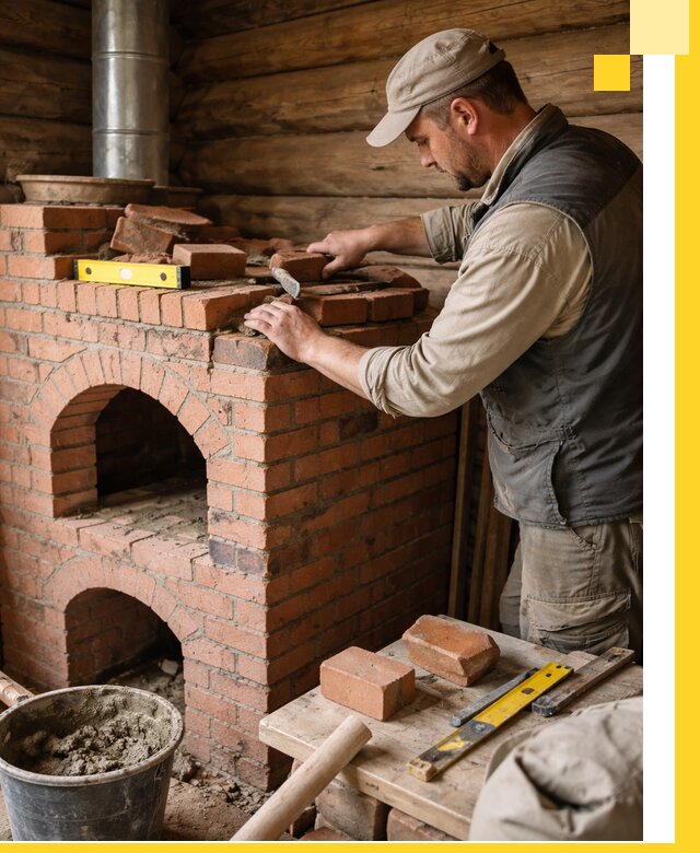 Изготовление и установка русских печей в Азове под ключ