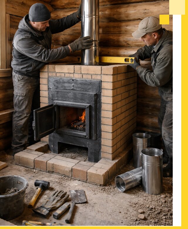 Проектирование, изготовление и установка банных печей в Азове