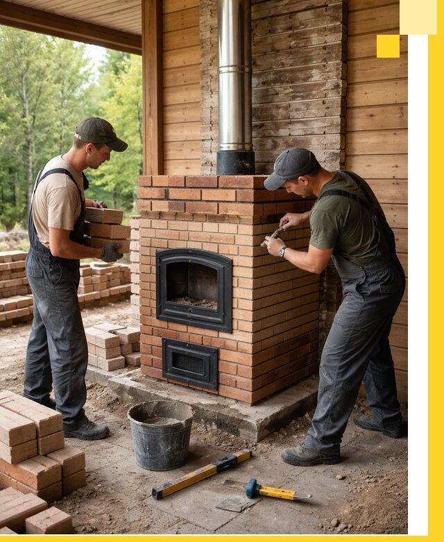 Производство и установка дачных печей под ключ в Азове