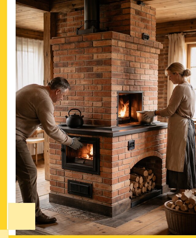 Печи для загородного дома под ключ в Азове от 82152 р. | ЭриданАзв