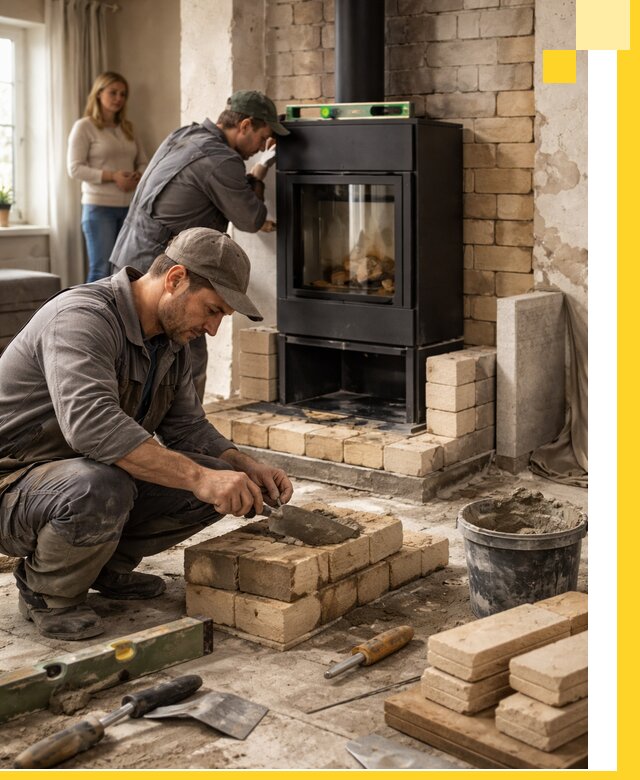 Печи и камины под ключ: проект, установка в Азове