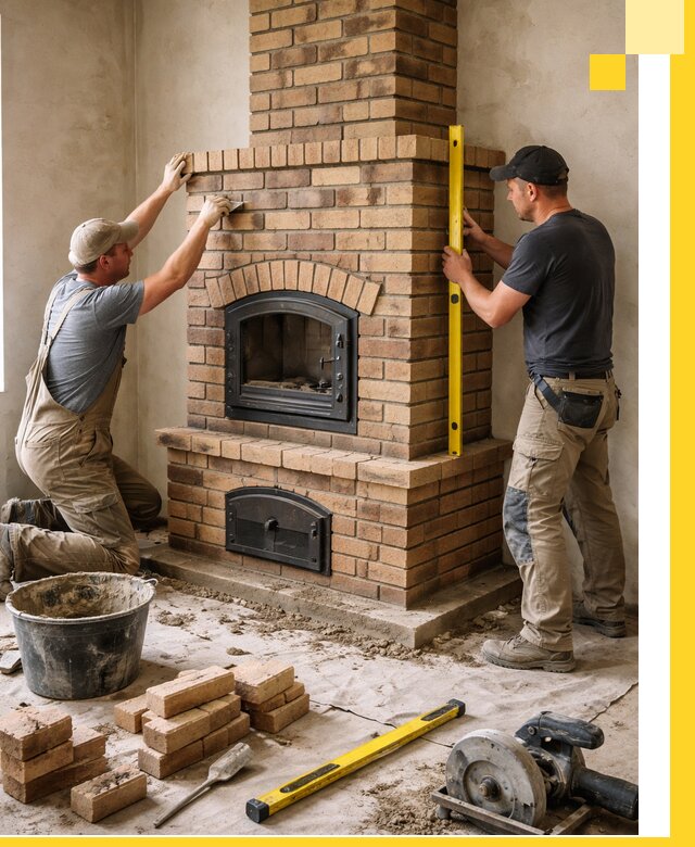 Продажа и установка печей и каминов для дома под ключ в Азове