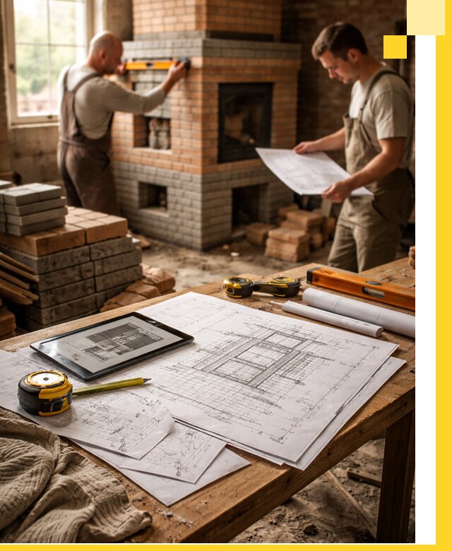 Проекты печей и каминов с индивидуальным дизайном в Азове