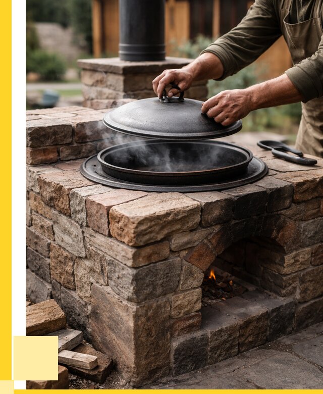 Печи для казана в Азове по цене от 18484 р. | ЭриданАзв