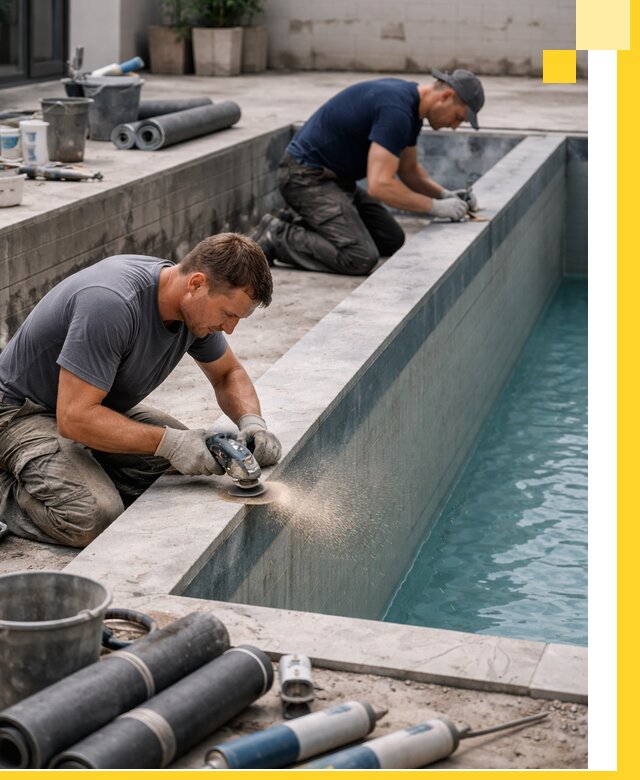 Профессиональный ремонт бассейнов под ключ в Азове