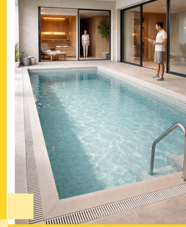 Отделка бассейна пленкой ПВХ в Азове от 3594 р. - ЭриданАзв