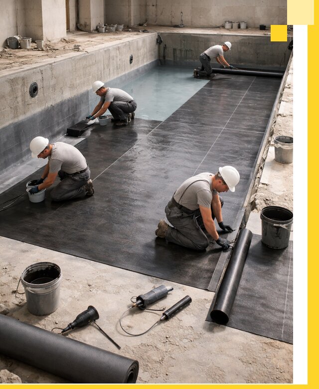 Профессиональная гидроизоляция бассейнов и чаш в Азове под ключ