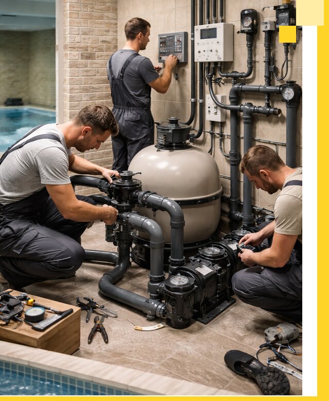 Комплексное оборудование для бассейнов под ключ в Азове