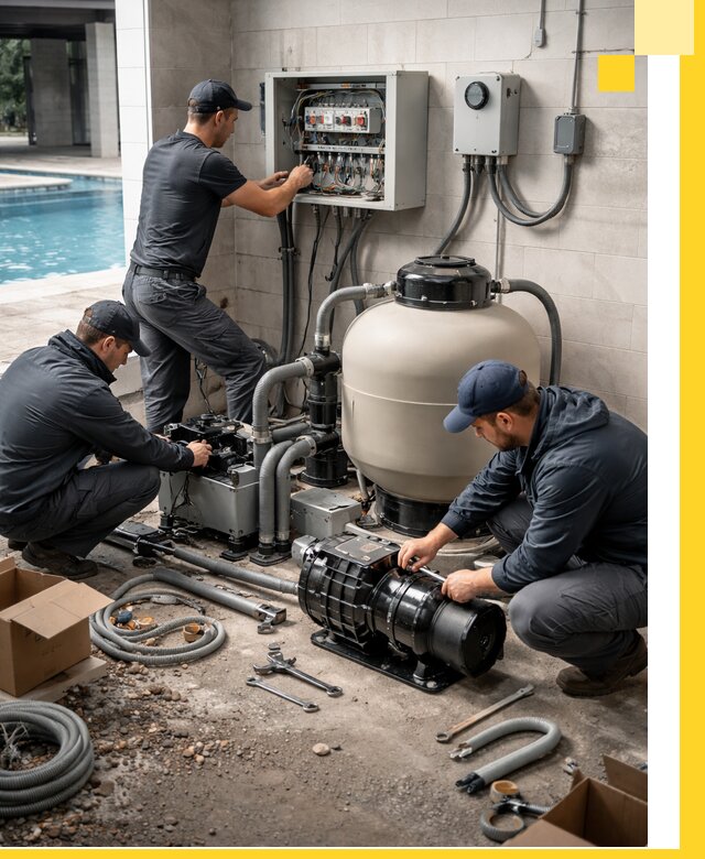 Профессиональный монтаж оборудования для бассейнов в Азове