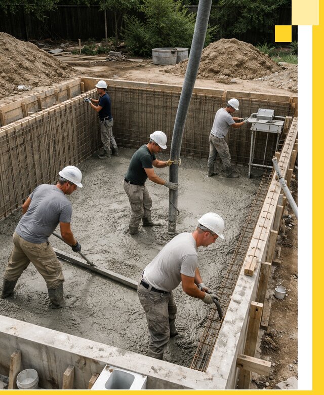 Строительство бетонных бассейнов под ключ в Азове