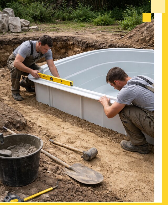 Производство и установка пластиковых бассейнов в Азове под ключ