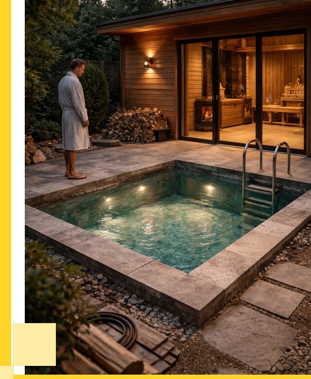 Бани с бассейном под ключ в Азове от 97556 р. | ЭриданАзв