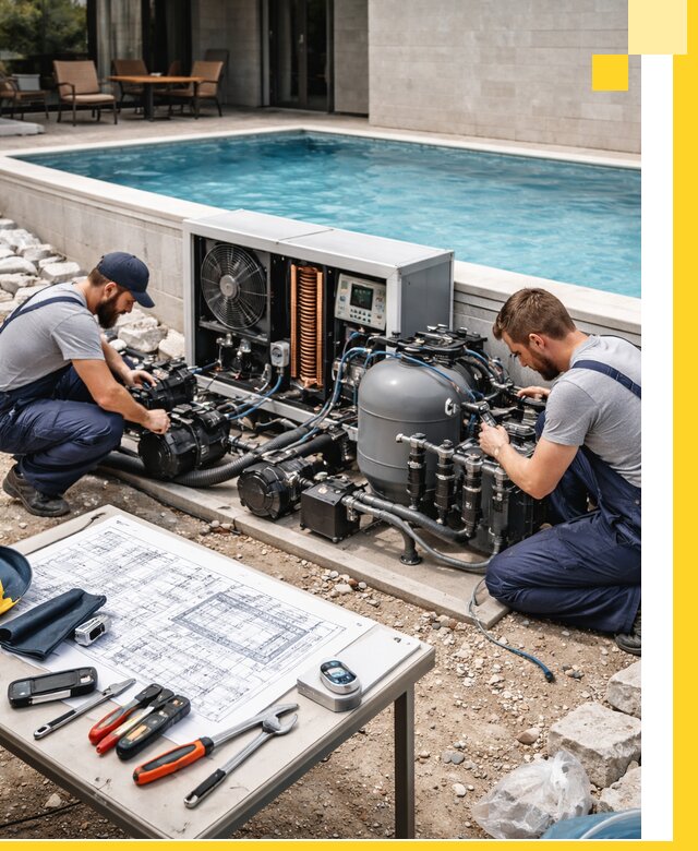 Проектирование и монтаж бассейнов с подогревом в Азове