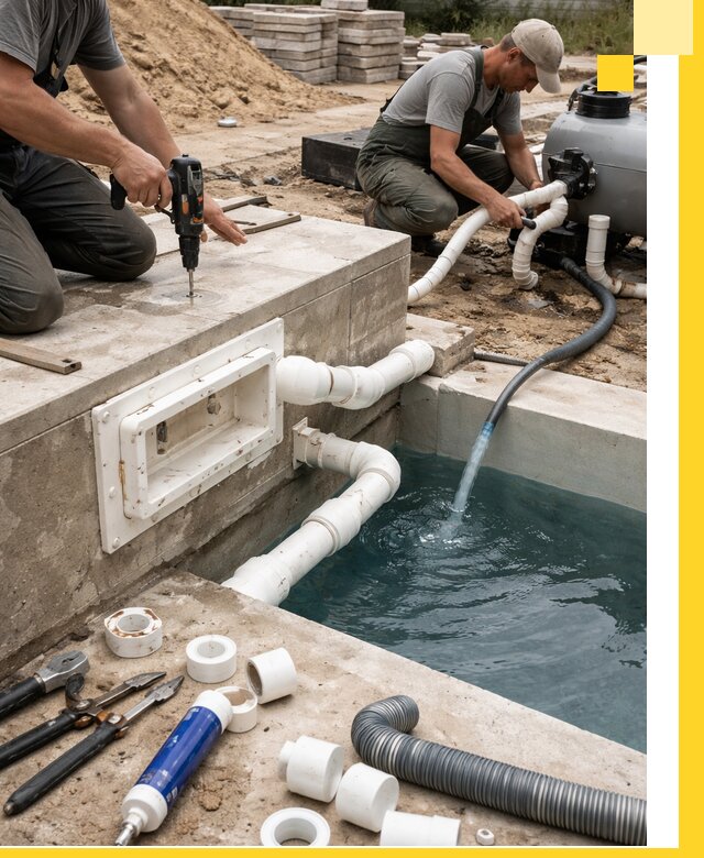 Строительство скиммерных бассейнов под ключ в Азове