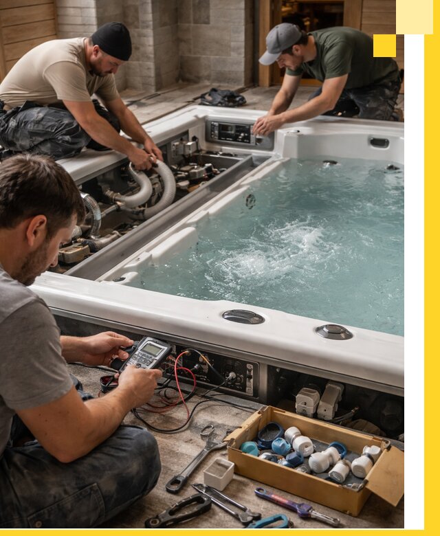 Гидромассажные бассейны под ключ в Азове, дизайн и монтаж