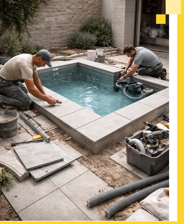 Мини бассейны под ключ в Азове, дизайн и установка