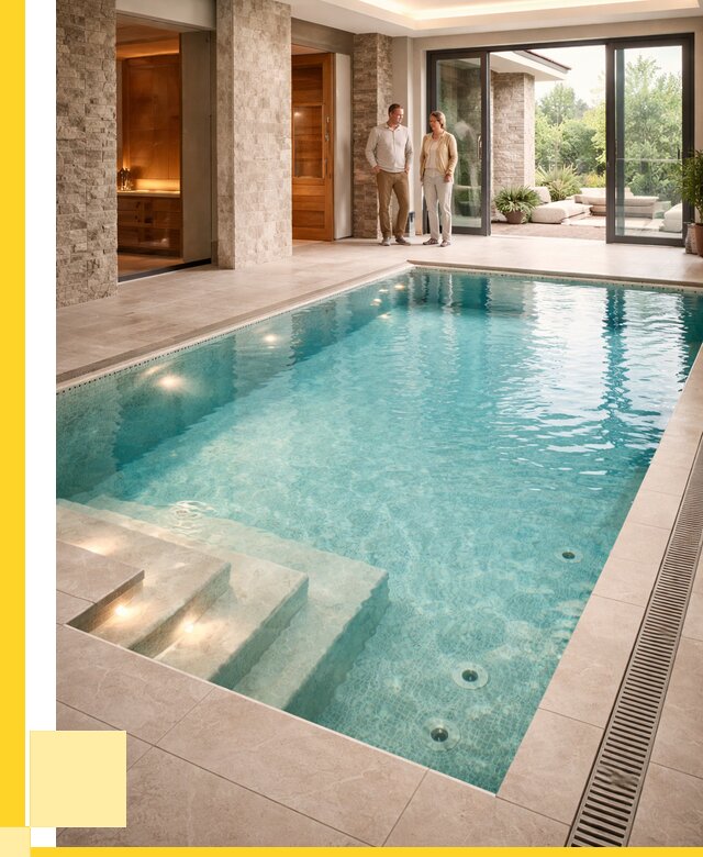 Бассейн во дворе в Азове: проект, отделка от 1232280 р. | ЭриданАзв