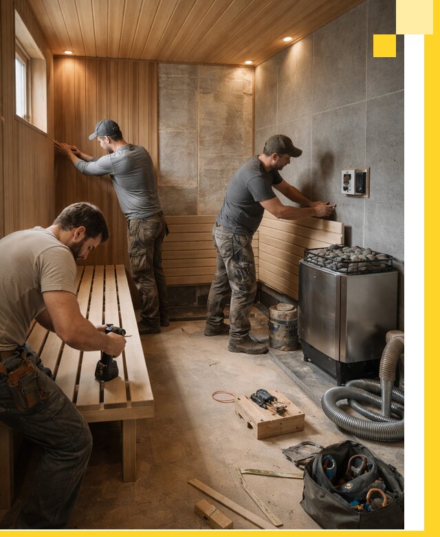 Сауны под ключ в Азове, проектирование, строительство, отделка