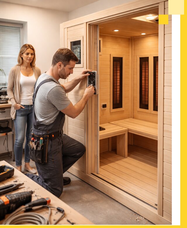 Инфракрасные сауны под ключ в Азове продажа и установка