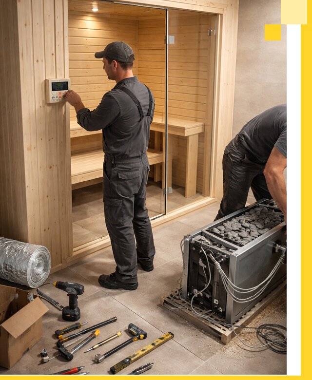 Поставка, установка и монтаж электрических саун в Азове