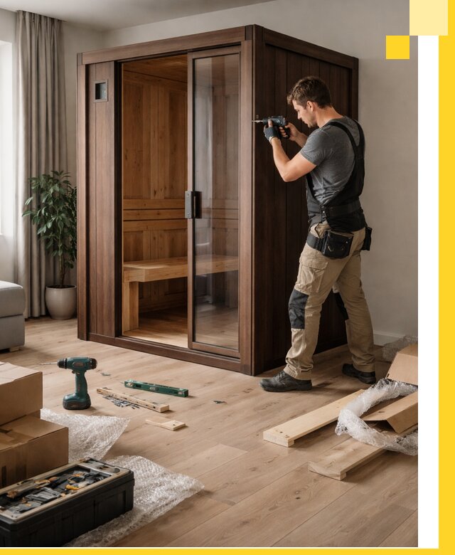 Установка и производство мини саун под ключ в Азове