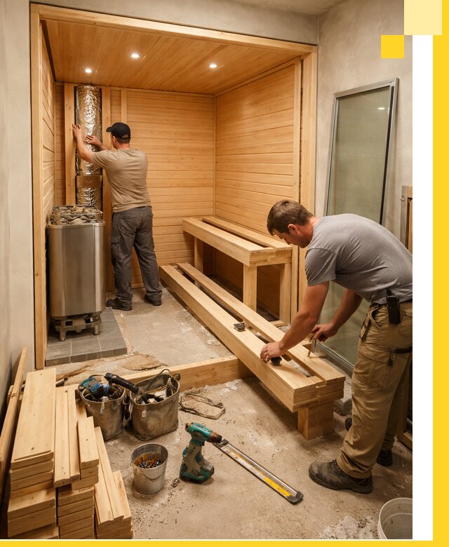 Проектирование и установка домашних саун под ключ в Азове