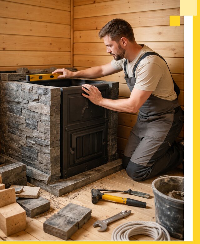 Производство и установка печей для саун под ключ в Азове