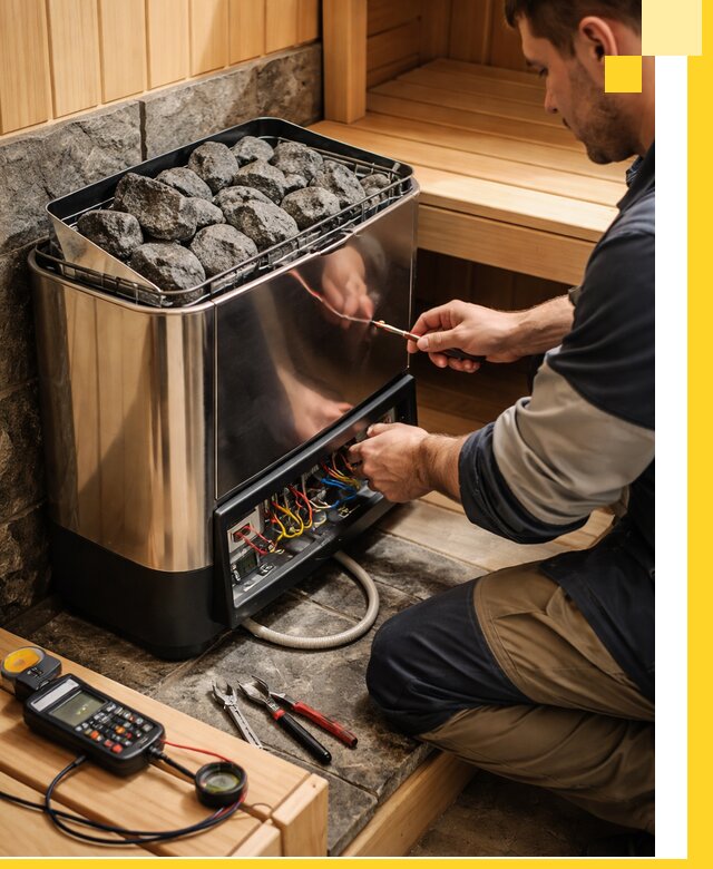 Продажа и установка электрокаменок для саун в Азове