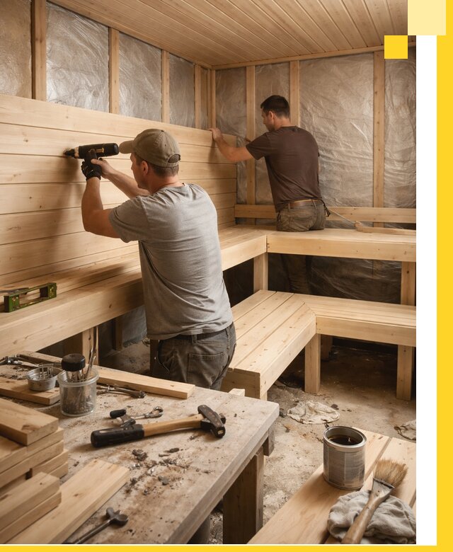 Профессиональная отделка бань и саун под ключ в Азове