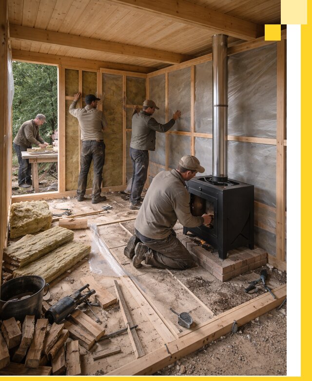 Профессиональный монтаж бань под ключ в Азове для дома