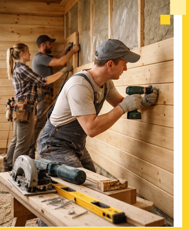 Обшивка бань под ключ в Азове: отделка стен и потолков