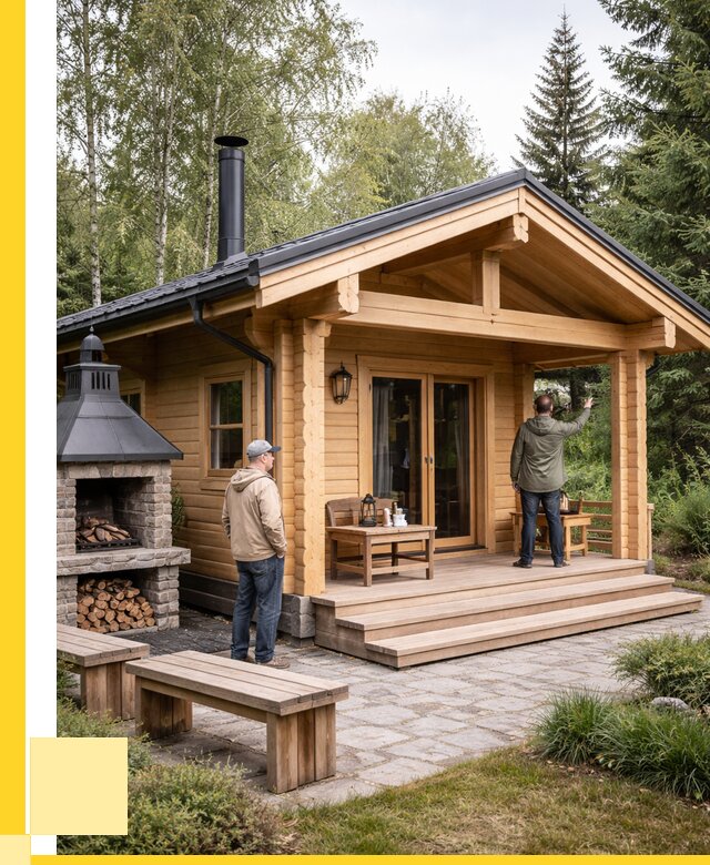 Деревянные бани под ключ в Азове от 462105 р. | ЭриданАзв