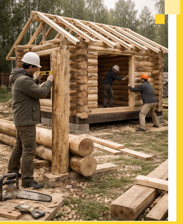 Строительство бань для дачи под ключ в Азове с доставкой и монтажом