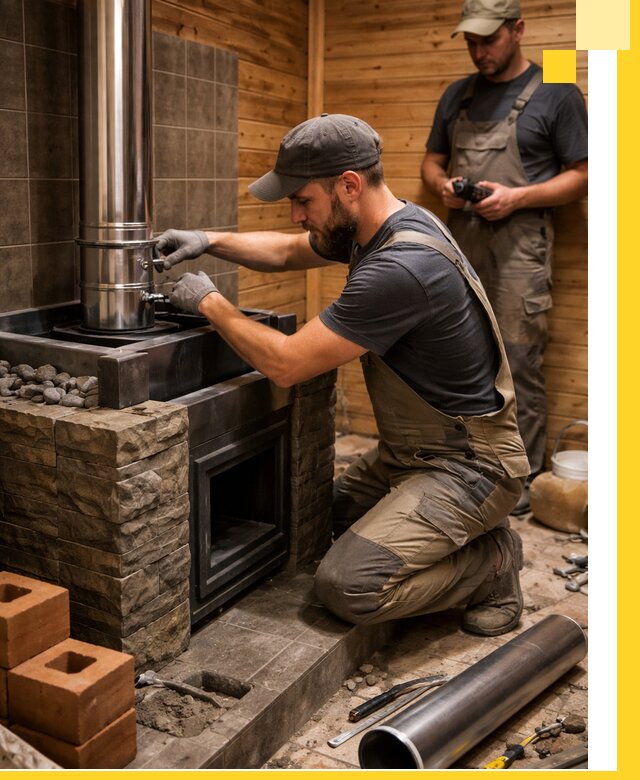 Изготовление и установка банных печей под ключ в Азове