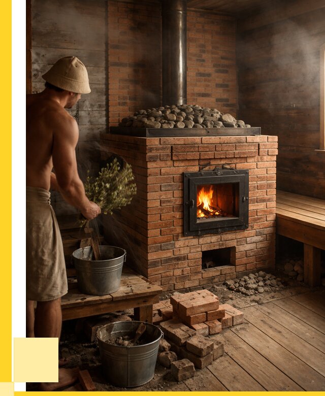 Кирпичные банные печи в Азове от 92421 р. | ЭриданАзв