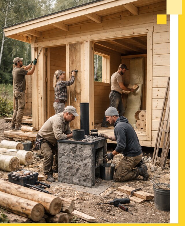 Купить баню под ключ в Азове строительство монтаж отделка