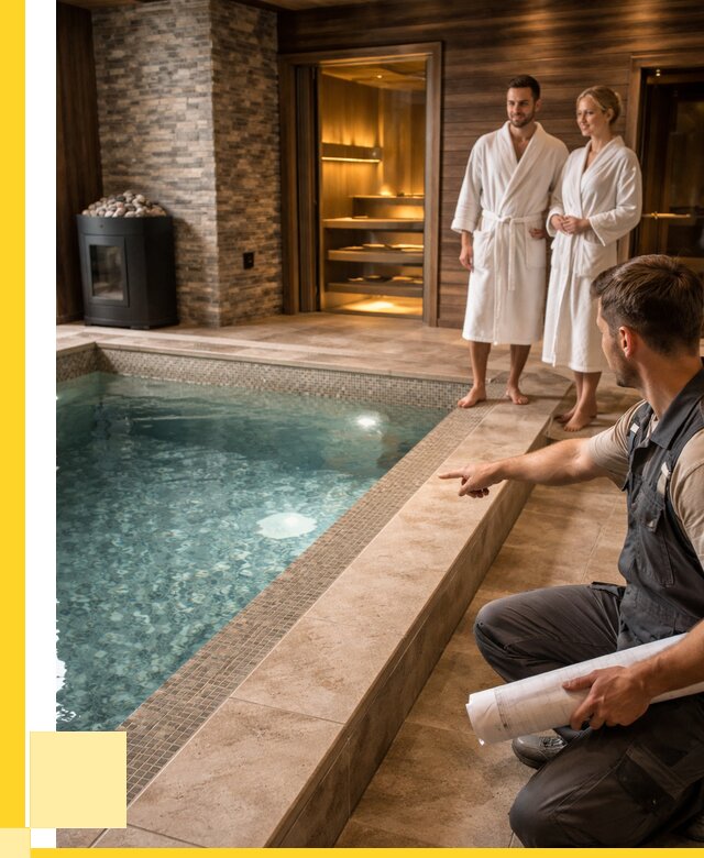 Проект бани с бассейном под ключ в Азове от 66749 р. | ЭриданАзв