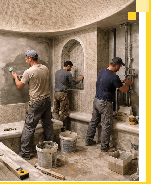 Профессиональный монтаж хамамов под ключ в Азове с гарантией