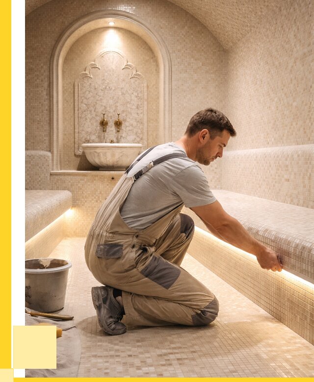 Отделка хамамов под ключ в Азове от 5648 р. | ЭриданАзв